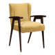 Fauteuil vintage en tissu, mousse et bois, design italien, années 1960