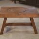 Table basse brutaliste en orme 1950’s