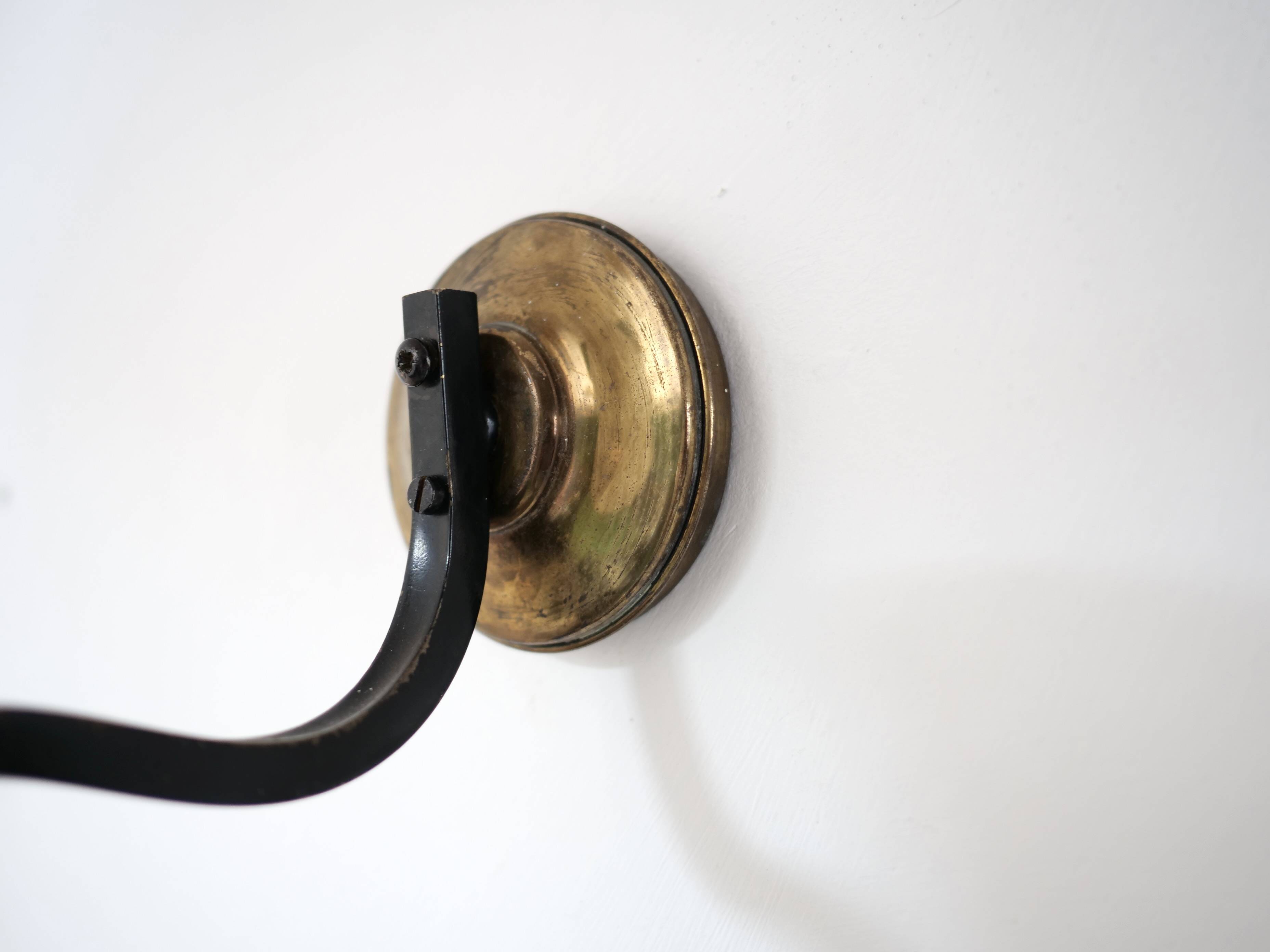 Diabolo glass wall lamp 1950