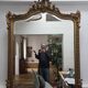 Grand miroir dorures et angelot