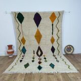 Handmade wool Berber rug 300 x 190 cm