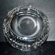 Salad bowl cut in art deco cut crystal beveled geometric decoration 20cm