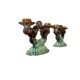 Set of 2 vintage ceramic candlesticks / decoration