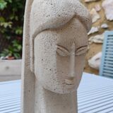 Sculpture tete de femme