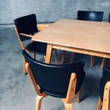 MCM Dutch Design Dining Chairs attributed to Cor Alons for Gouda Den Boer, 1950s, Set of 6