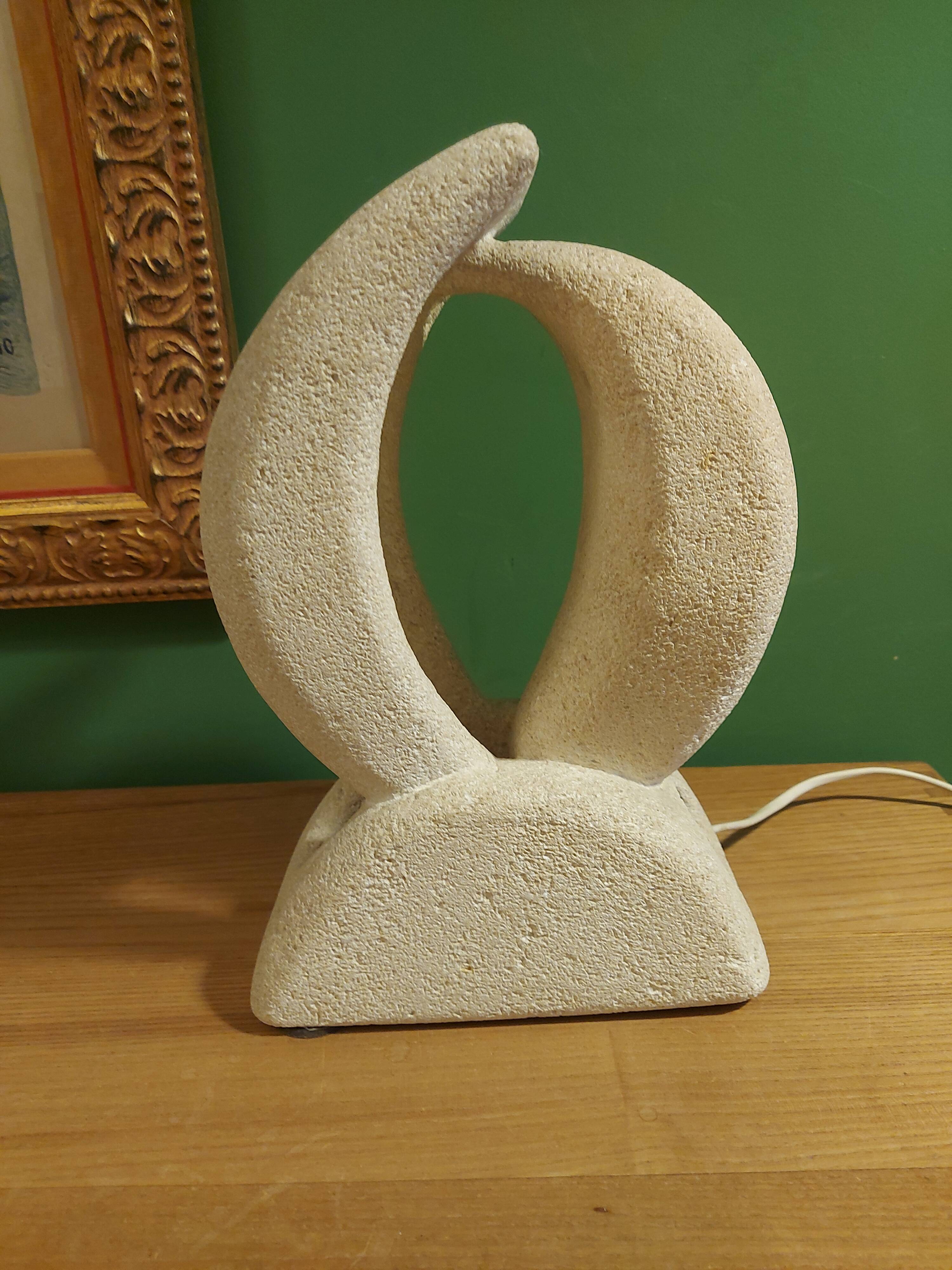 Albert tormos stone sculpture lamp (signed)