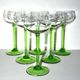 Series of 6 glasses of white wine Alsace Roemer