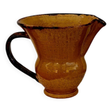 Vintage yellow ceramic pitcher