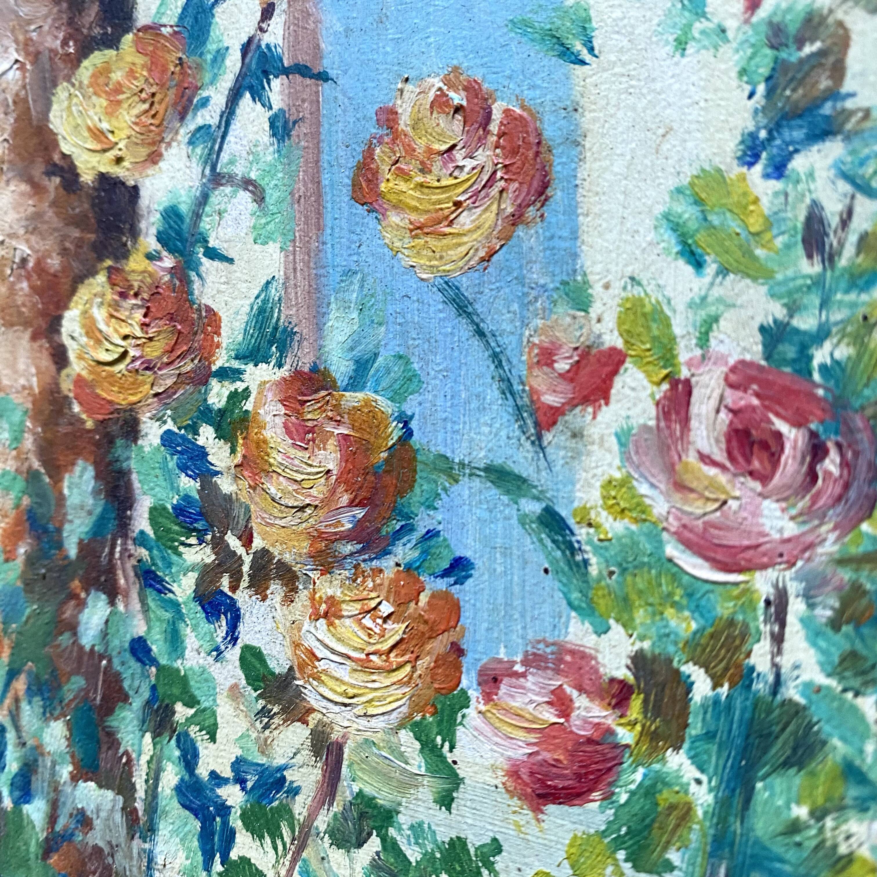 Grande toile encadrée maison ensoleillée