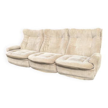 Michel Cadestin canapé / 3 Michel Cadestin armchairs