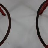 Set of two industrial bar stools