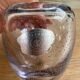 Bubble glass vase Val Saint Lambert