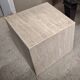 Italian veined travertine coffee table or pedestal