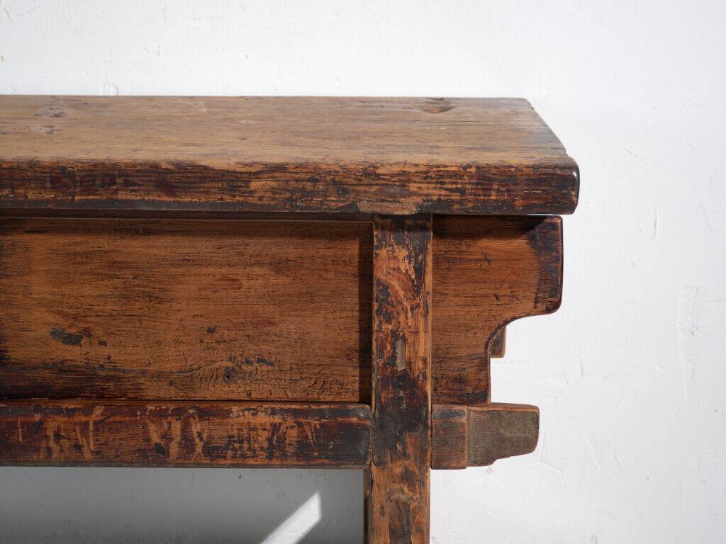 Old elm wood console – China, around 1900