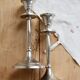 Pair of vintage silver-plated candlesticks