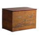 Antique Chinese chest with painted flowers in elm – China, circa 1900