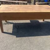 Farmhouse table with drawer and bread slide niche