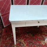Vintage formica and wood table, 50s