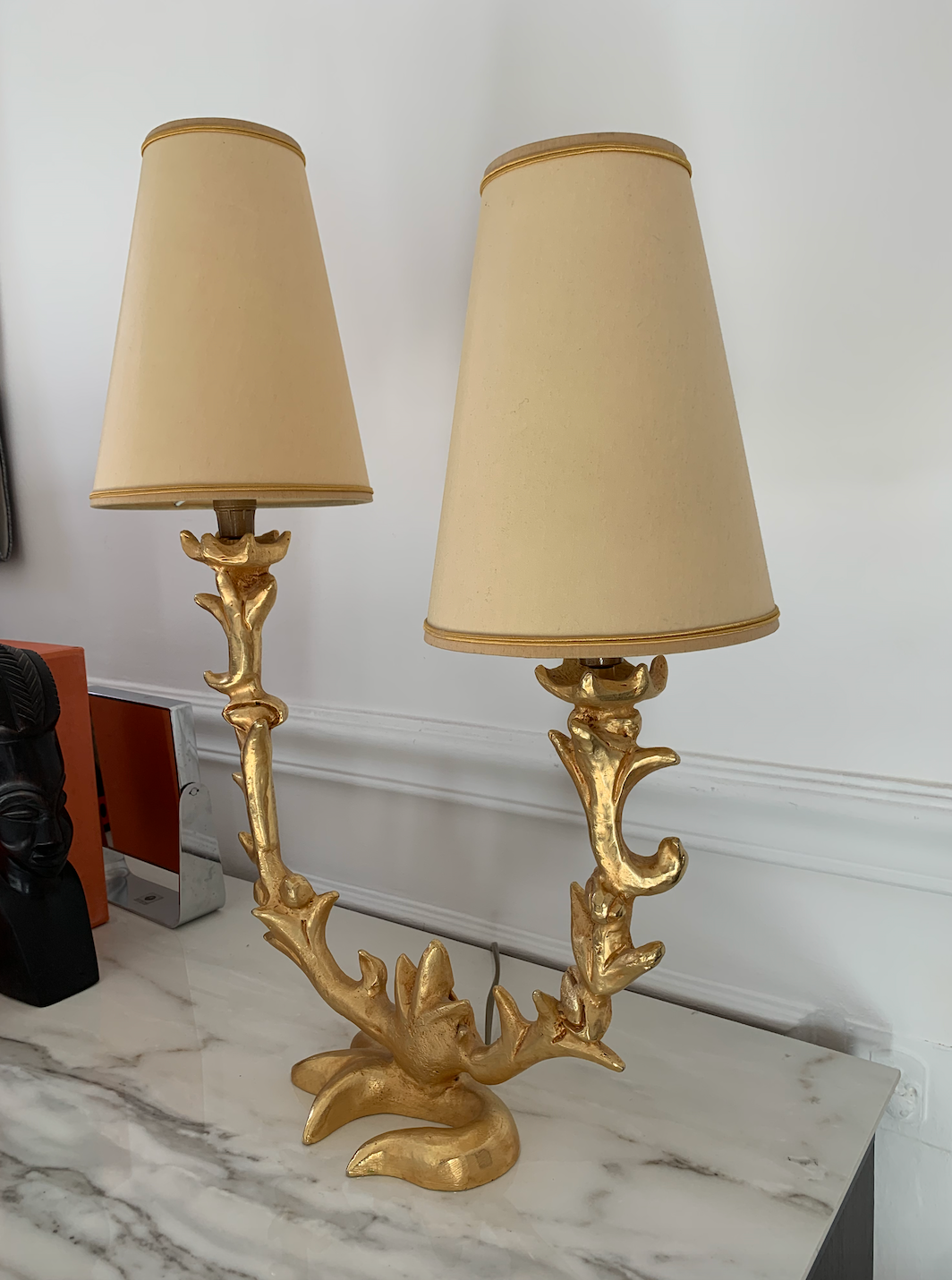 Mathias gilded bronze lamp