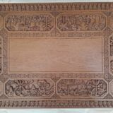 Carved wooden coffee table