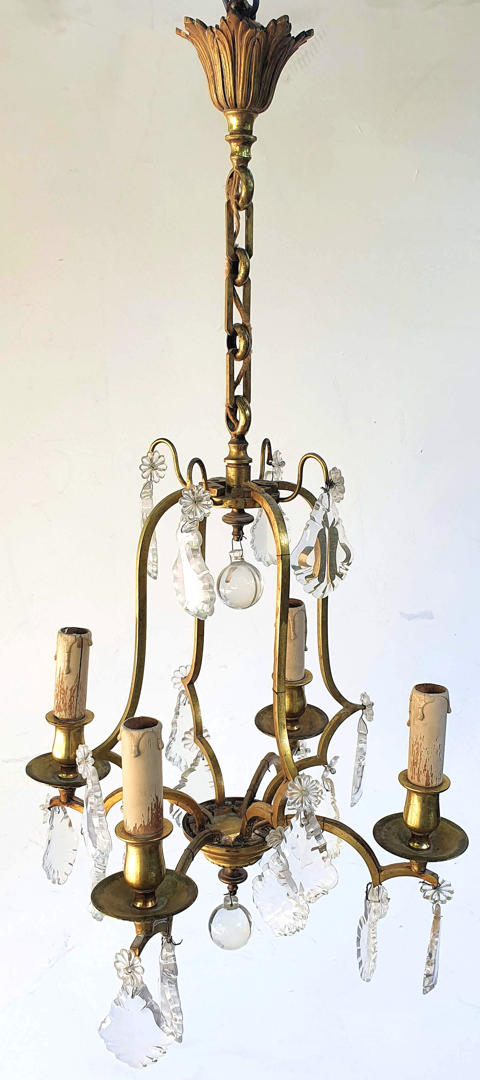 Chandelier cage with Pampilles louis XV style