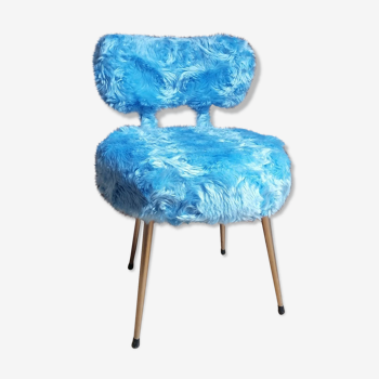 Sky blue mould chair Perfran 70s