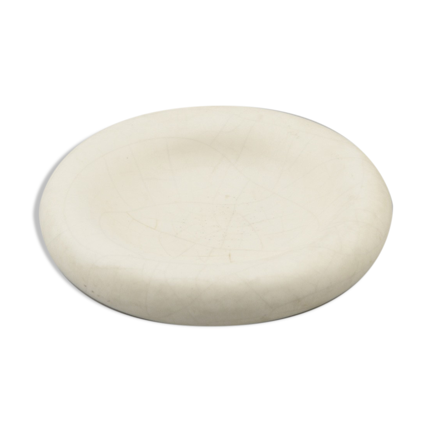 Empty cream white ceramic pocket