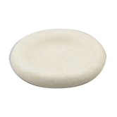 Vide poche en céramique blanc crème