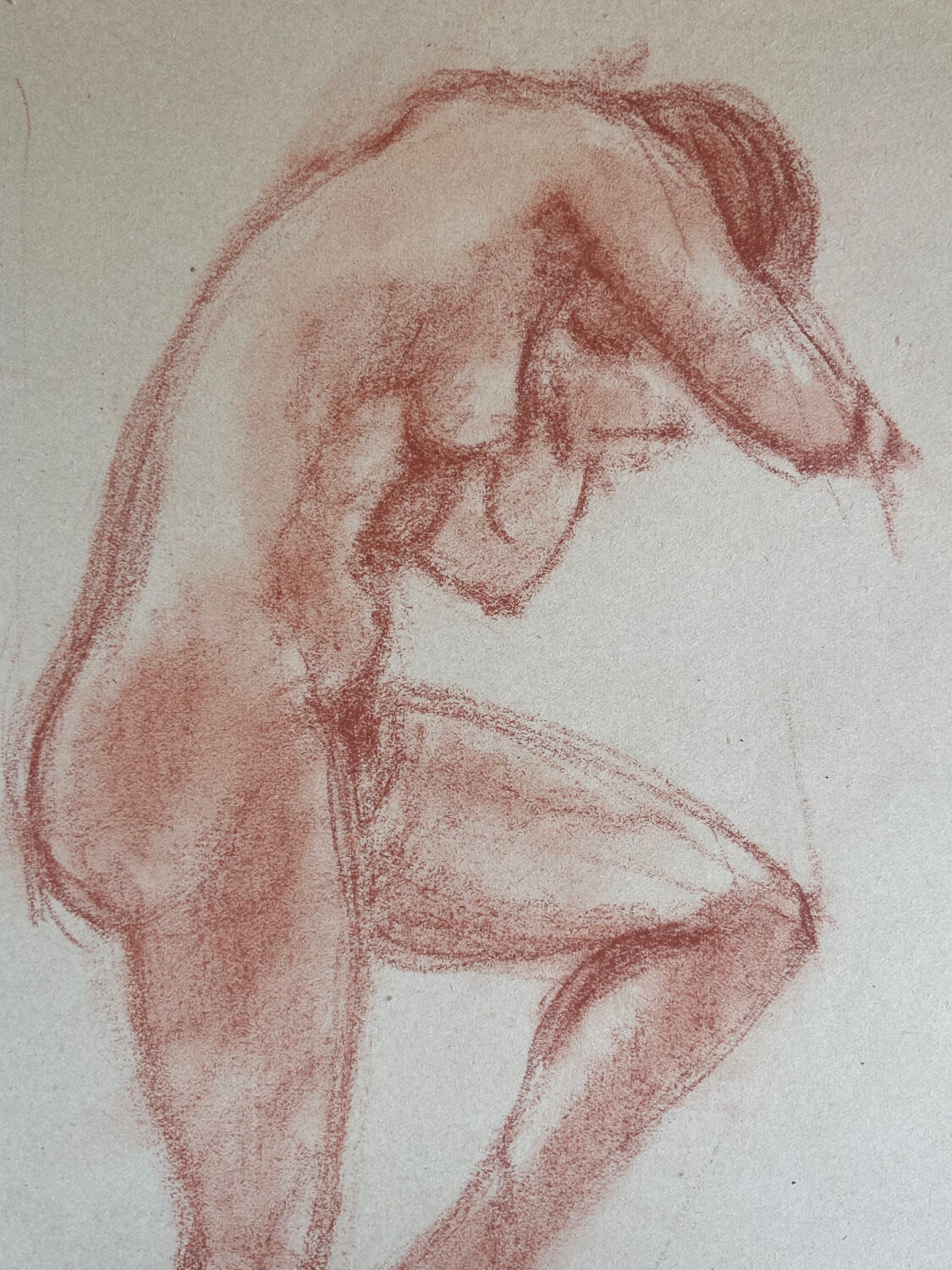Female nude drawing