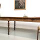 Farm table of 4 metres in solid pine, around 1900.