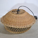 Rattan hanging lamp 1960