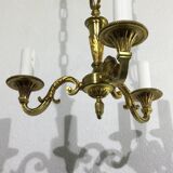3 light bronze chandelier