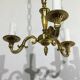 3 light bronze chandelier