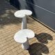 2x Eros Side table Angelo Mangiarotti Carrara marmer Nieuwstaat!