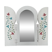 Antique shuttered mirror