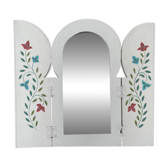Antique shuttered mirror