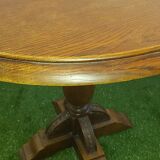 Round table/ gueridon in art deco chene