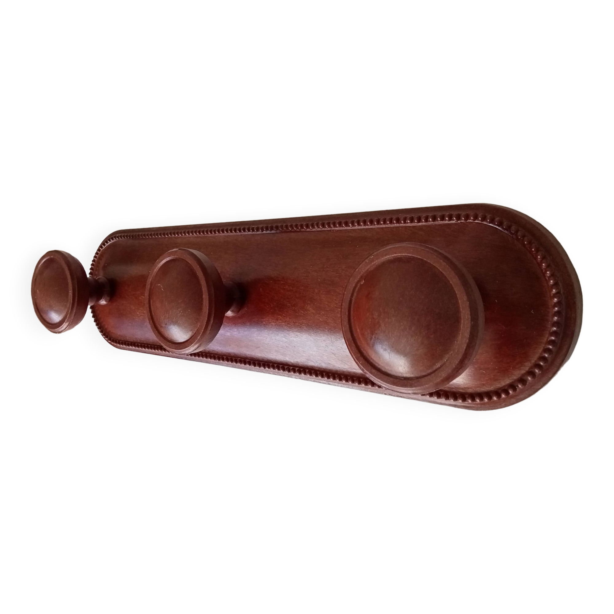 Art deco wall coat rack in bakelite 50s/60s