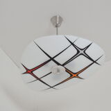 Mid-century Glass Pendant by  Napako,1970’s.