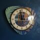 Vintage clock, wall clock "Bayard Green Copper"