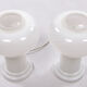 Vintage Set of 2 Opaline glass lamps, 1960 Germany.