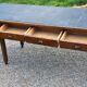Farmhouse table, late 19th/early 20th century, 6 drawers, slate top 2