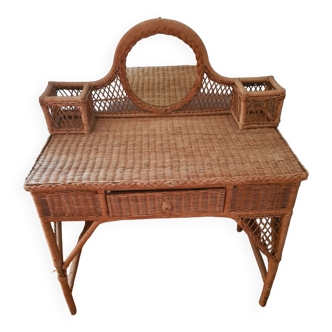 Rattan dressing table