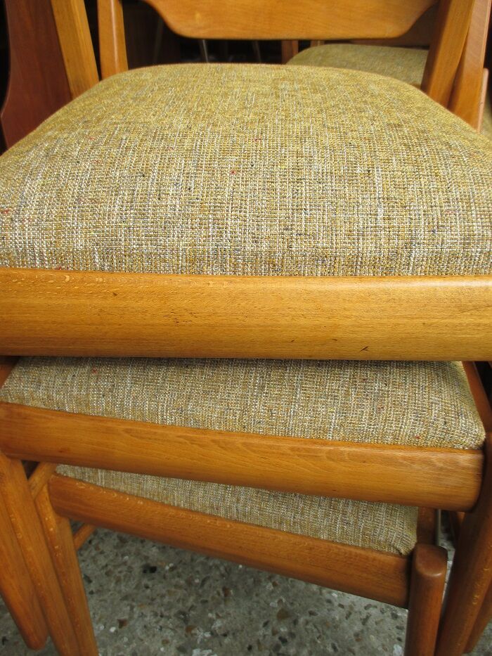 6 Scandinavian chairs 60s in beech Farstrup