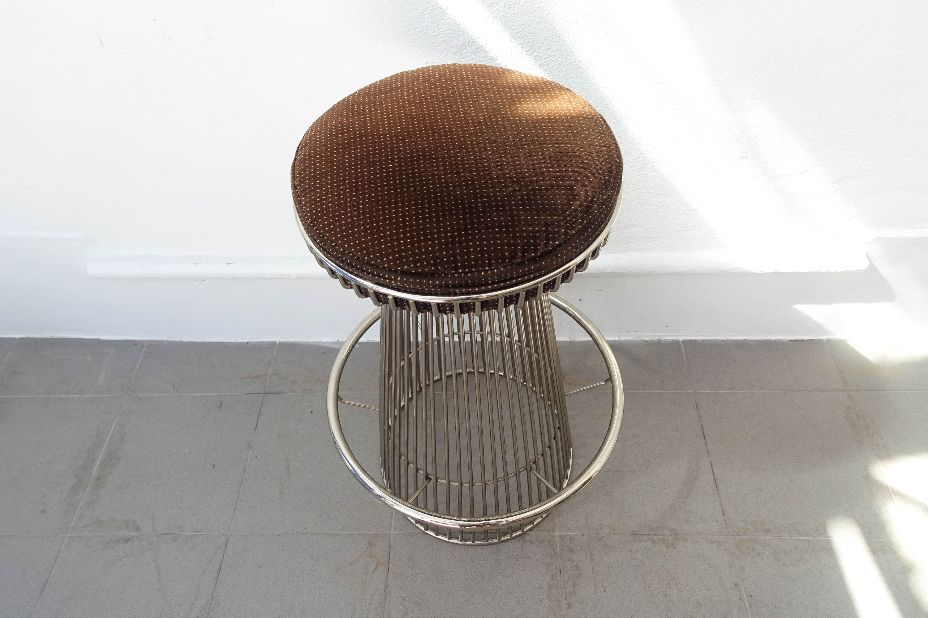 Vintage wire-frame bar stool