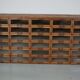 Vintage Dutch oak haberdashery shop cabinet, 1930s