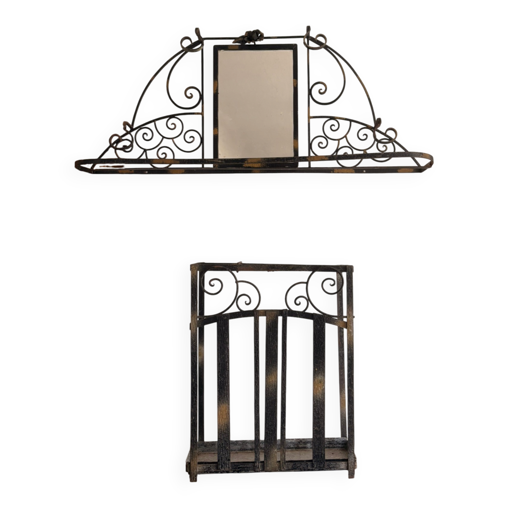 Coat Rack Umbrella Stand Shelf Neo-Classical Art Deco