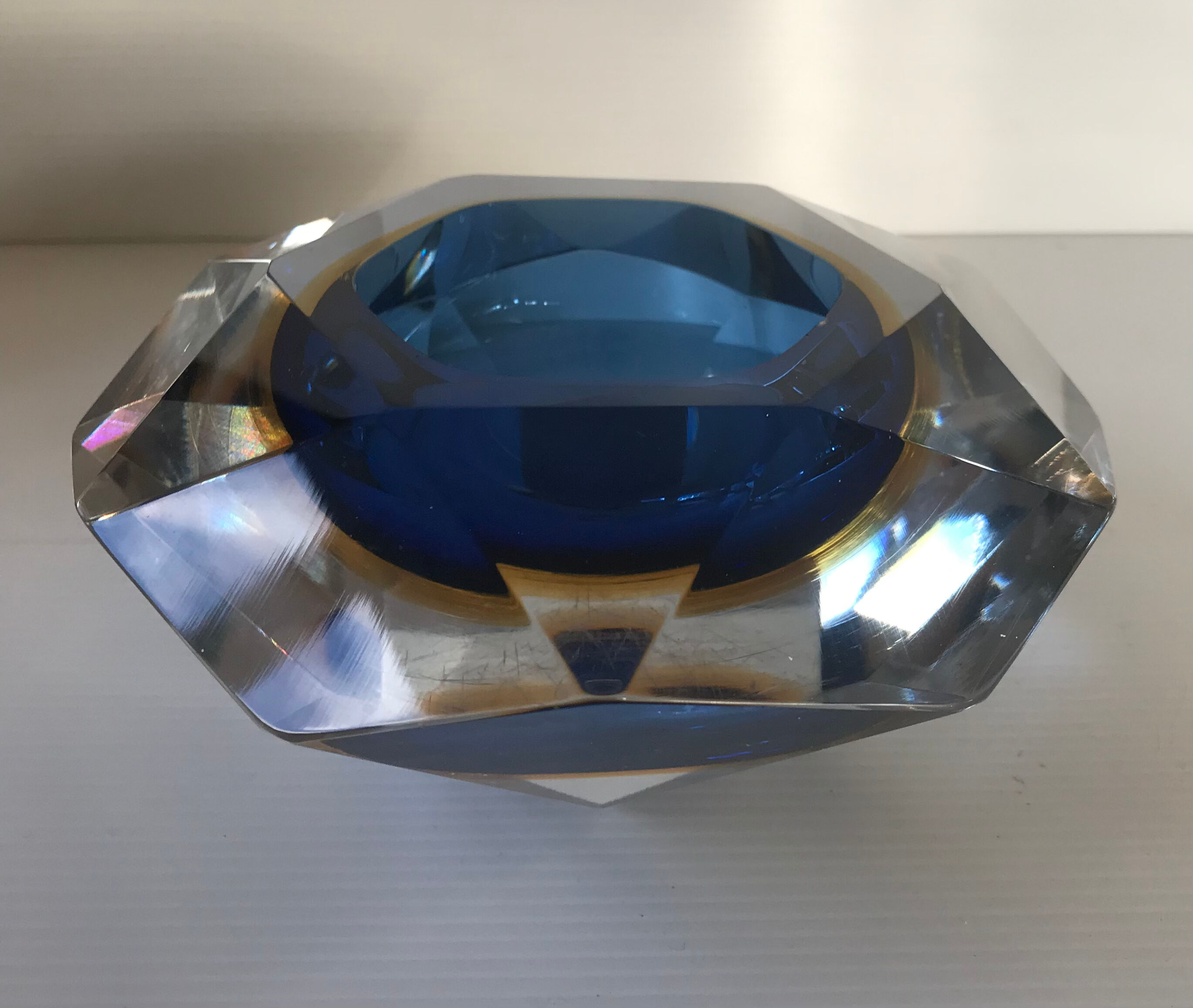 Ashtray « diamond « Murano
