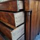 Antique French walnut commode, early 19th century (1800–1830), 4 drawers.
