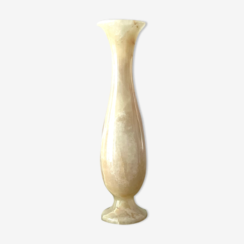 Alabaster candle holder